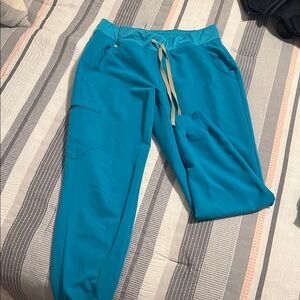 Women’s Teal Figs Jogger Scrub Pants